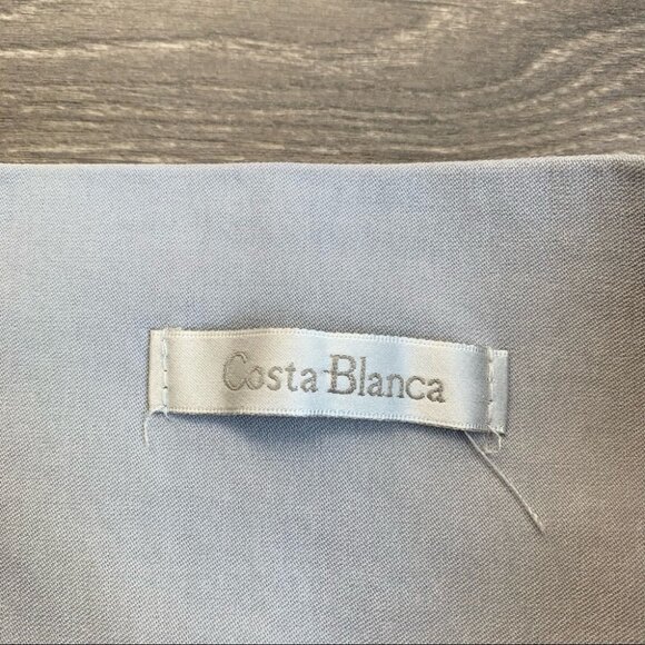 Costa Blanca Pencil Mini Skirt Bodycon Vintage Y2K 2000s Grey Size Medium - Picture 10 of 15